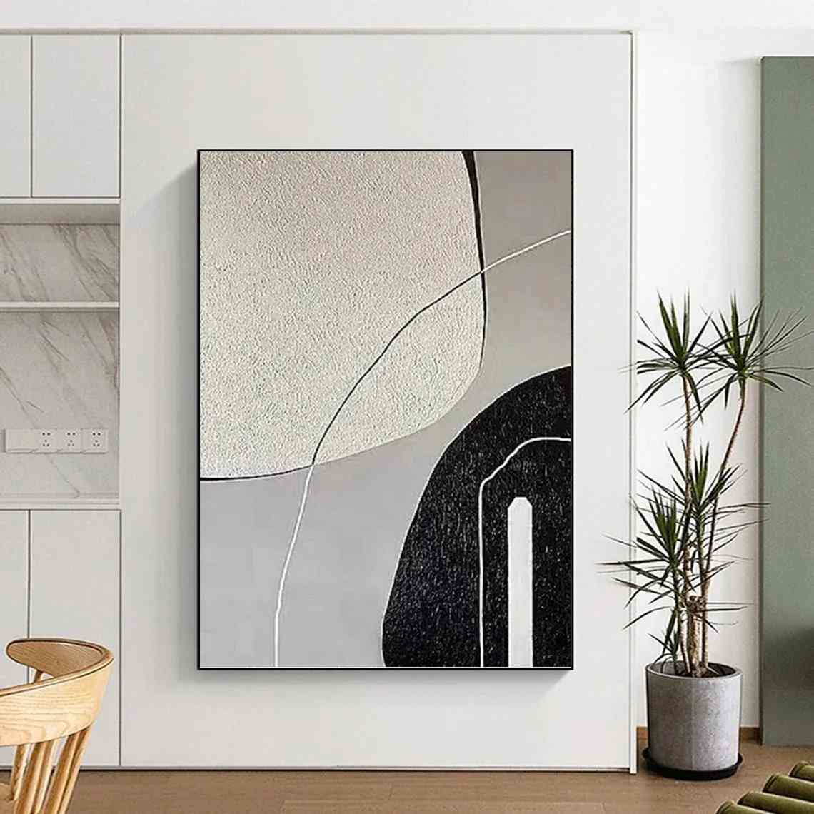 Black_Grey_White_Textured_Abstract_Wall_Art_3KY9Q wall art